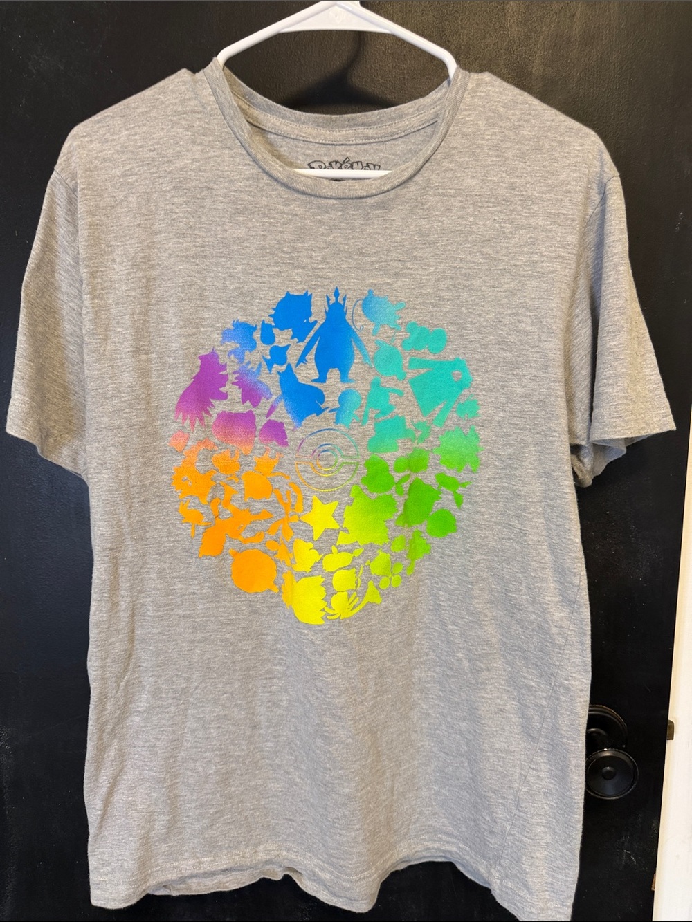 Official Pokemon GO Fest 2019 Rainbow Silhouette Tee M